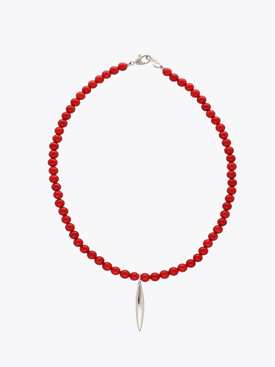 Red seed necklace